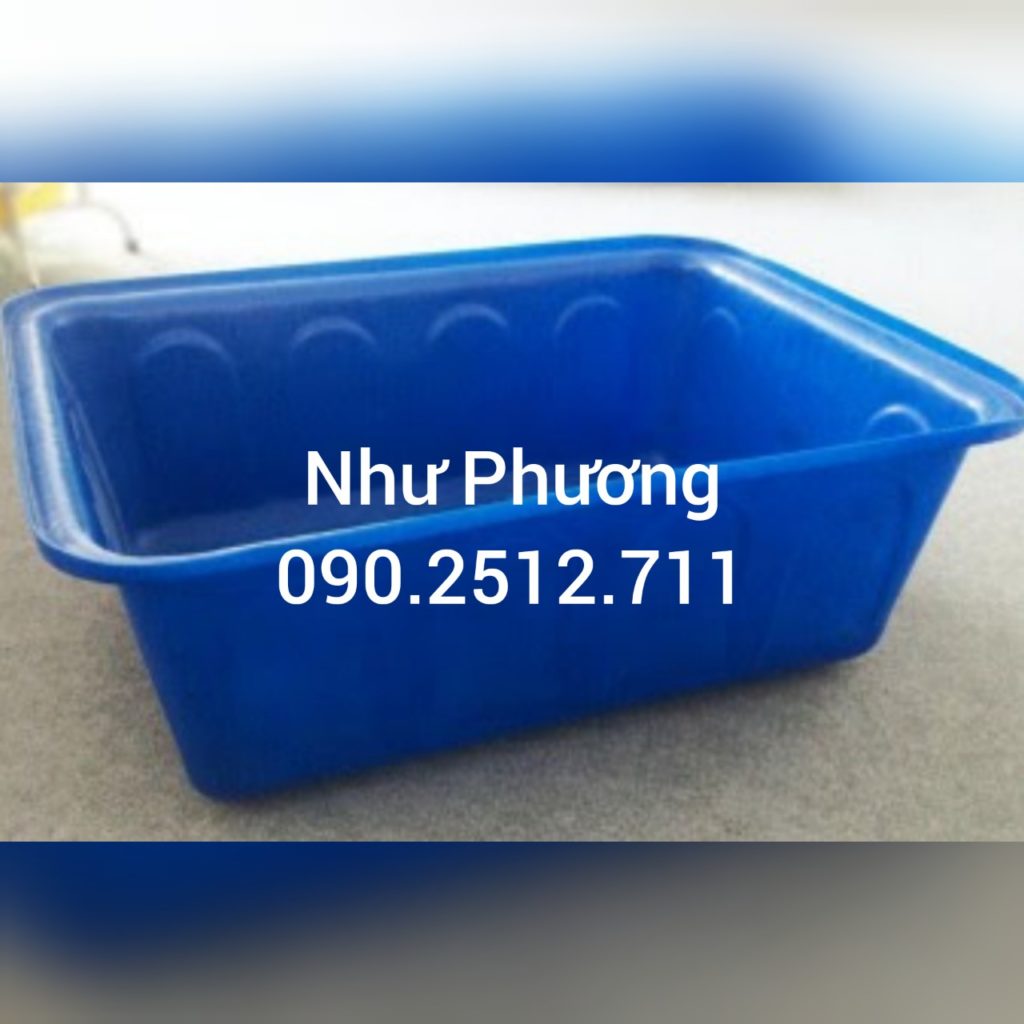 Thùng Nhựa Chữ Nhật 300L 2 thung200l