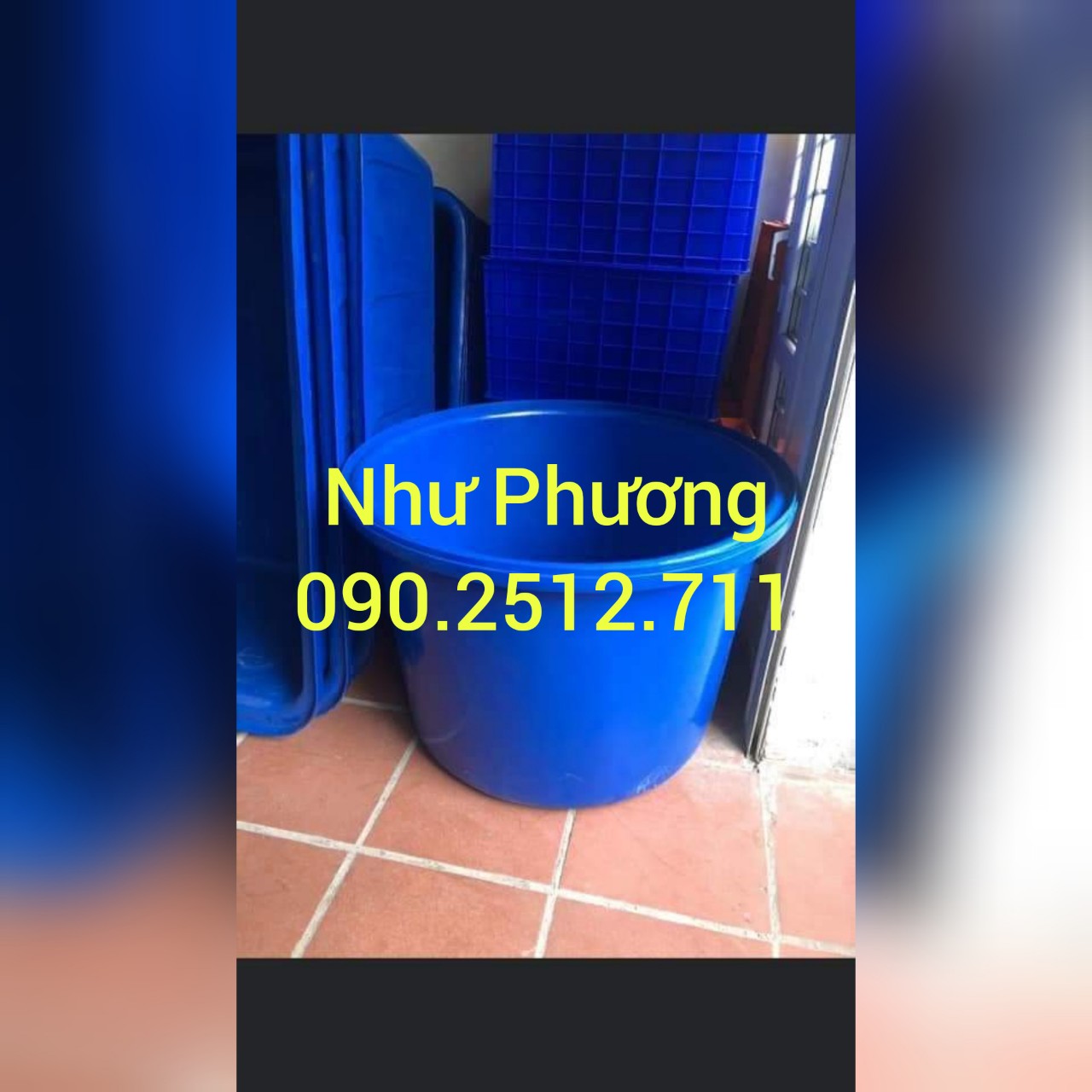 Thùng Nhựa Tròn 750L 1 Thùng Nhựa Tròn 750L